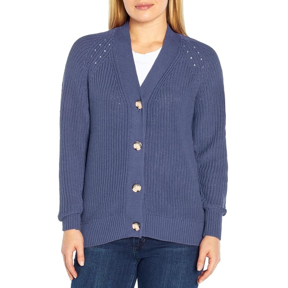 GAP Women's Blue Knit Cardigan